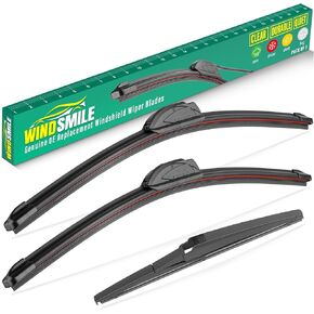 24" 20" 11" Windshield Wiper Blades Replacement for Kia Sorento 2011 2012 2013 2014 2015 Premium All Weather Front Rear Wipers Set - OEM Quality (Pack of 3)