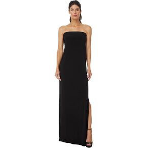Norma Kamali Women's Strapless Tailored Side Slit Gown