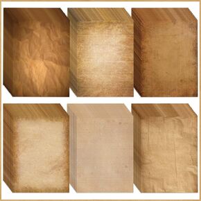 ورق كتابة قرطاسية عتيقة - 72 ورقة مزدوجة الجوانب ذات طابع عتيق، حرفية، طباعة استئناف 8.5 × 11 ورقة - 6 تصميمات ورقية قديمة فريدة من نوعها - ورق طابعة ورق للكتابة in Kuwait