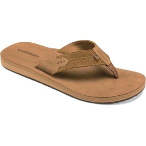 Cobian Campo Del Sol Lazo Sandals for Men – Premium Leather Flip-Flops with Arch Support – Western-Ispired Footwear for Casual Look