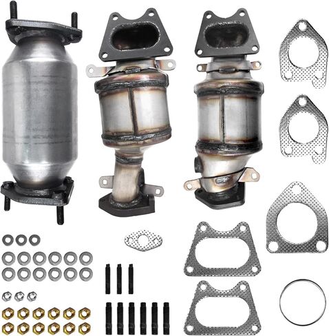 حشية مسامير المحول الحفاز متوافقة مع 2005-2007 Honda Odyssey 3.5L، 2003-2007 Accord Hybrid 3.0L، 2005-2008 Pilot 3.5L، 2006-2008 Ridgeline 3.5L استبدال LH 16450 + RH 16451 + خلفي 16351 in Kuwait