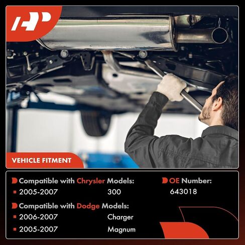 A-Premium Right Catalytic Converter Kit Direct-Fit Compatible with Dodge Charger 2006-2007 5.7L, Magnum 2005-2007 5.7L & Chrysler 300 2005-2007 5.7L, EPA Compliant in Saudi Arabia