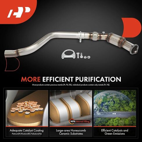 A-Premium Right Catalytic Converter Kit Direct-Fit Compatible with Dodge Charger 2006-2007 5.7L, Magnum 2005-2007 5.7L & Chrysler 300 2005-2007 5.7L, EPA Compliant in Saudi Arabia