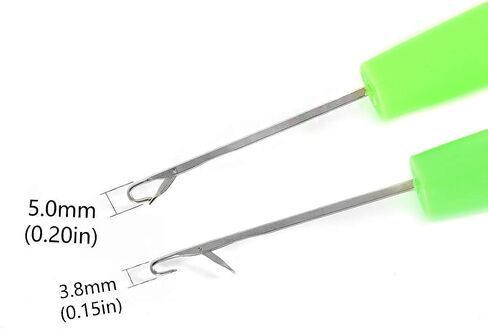 2Pcs Latch Hook Tool,Latch Hook Crochet Needle,Big Crochet Needle 5.0mm(0.2inch),Small Crochet Needle3.8 mm(0.15inch) in Saudi Arabia