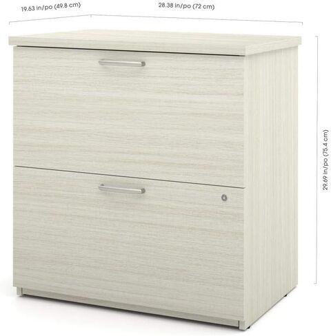 Bestar Universel 29W Lateral File Cabinet in White Chocolate in Saudi Arabia