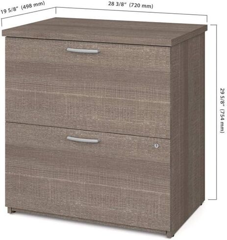 Bestar Universel 29W Lateral File Cabinet in White Chocolate in Saudi Arabia