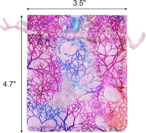 Marrywindix 100pcs Blue Organza Drawstring Pouches Jewelry bags, Candy Pouch Chocorate Pouch Party Wedding Favor Gift Bag in Saudi Arabia
