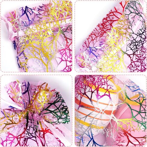 Marrywindix 100pcs Blue Organza Drawstring Pouches Jewelry bags, Candy Pouch Chocorate Pouch Party Wedding Favor Gift Bag in Saudi Arabia