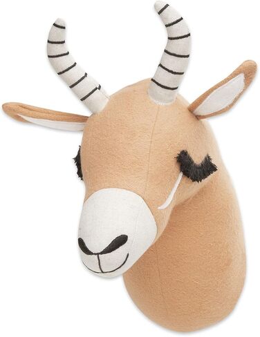 Crane Baby Safari Nursery Décor, Plush Animal Wall Décor for Boys and Girls, Lion, 10" x 9" x 5.5" in Kuwait