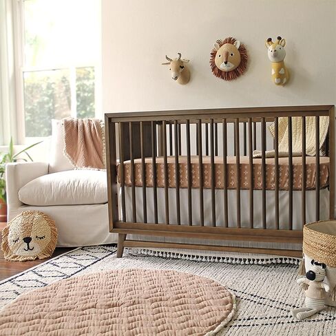 Crane Baby Safari Nursery Décor, Plush Animal Wall Décor for Boys and Girls, Lion, 10" x 9" x 5.5" in Kuwait