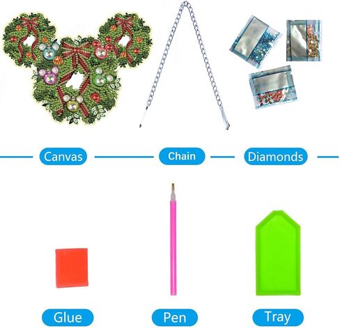 الماس اللوحة شنقا قلادة عدة 5D DIY الماس اللوحة النقاط الاكريليك قلادة الماس اللوحة الفن البحر الحيوان الأخطبوط الماس اللوحة قلادة للمنزل عيد الميلاد ديكور هدية (HSQ032) in Saudi Arabia