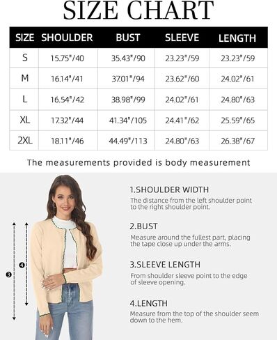 Tanou Women's Contrast Color Cardigan Sweater Button Down Crew Neck Knit Cardigans Long Sleeve Lightweight Casual Tops in Saudi Arabia