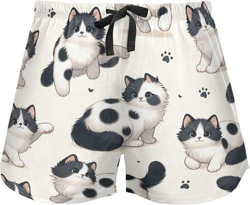 Women Pajama Shorts Lounge Bottom Leopard Print Cheetah Sleepwear Drawstring Pj Bottoms Jogging Yoga Sweat Shorts in Kuwait