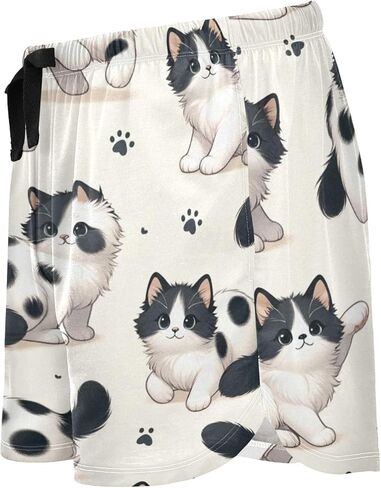 Women Pajama Shorts Lounge Bottom Leopard Print Cheetah Sleepwear Drawstring Pj Bottoms Jogging Yoga Sweat Shorts in Kuwait