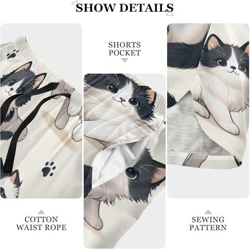 Women Pajama Shorts Lounge Bottom Leopard Print Cheetah Sleepwear Drawstring Pj Bottoms Jogging Yoga Sweat Shorts in Kuwait