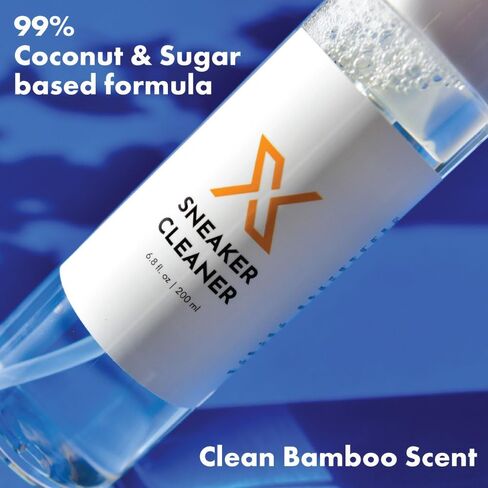 X Sneaker Cleaner Foam, Natural Shoe Cleaning Formula, Safe & Easy Foaming Solution for Sneakers – MADE IN USA (6.8 oz) in Saudi Arabia