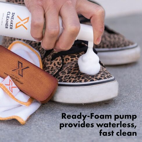 X Sneaker Cleaner Foam, Natural Shoe Cleaning Formula, Safe & Easy Foaming Solution for Sneakers – MADE IN USA (6.8 oz) in Saudi Arabia
