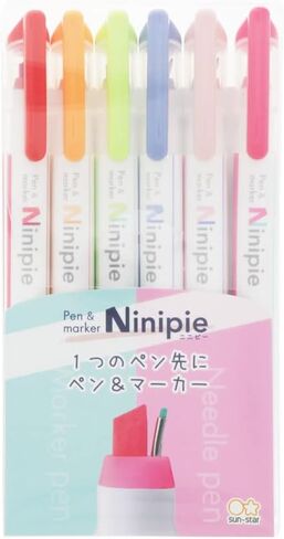 Sunstar Stationery S4591755 Ninipie Rollerball Pens, Pens & Markers, Set of 6 in Kuwait