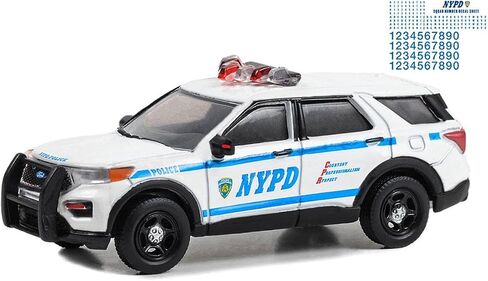 Greenlight 1/64 2020 NYPD Ford Police Interceptor Utility with Squad Decal Sheet 42776 in Saudi Arabia
