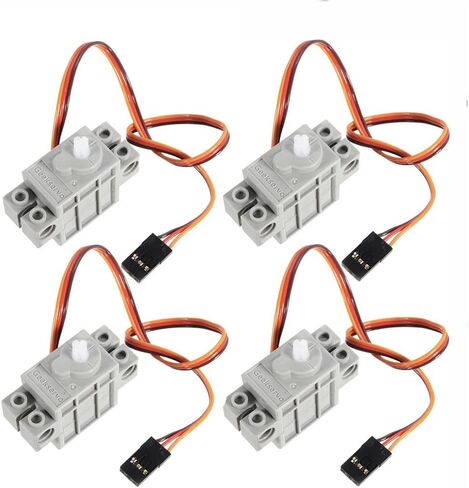 360 Degree Continuous Rotation Motor for Arduino Microbit Raspberry Pi Geekservo Support kittenblock makecode Compatible with Standard Building Blocks（Pack of 4） in Kuwait