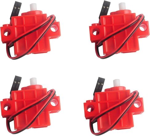 360 Degree Continuous Rotation Motor for Arduino Microbit Raspberry Pi Geekservo Support kittenblock makecode Compatible with Standard Building Blocks（Pack of 4） in Kuwait