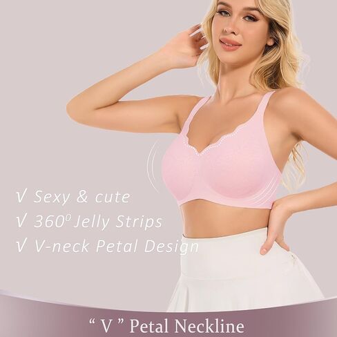 Half Floral Wireless Bras for Women No Underwire Seamless Bralettes with Support Womens Bras Comfort T Shirt Bras in Saudi Arabia