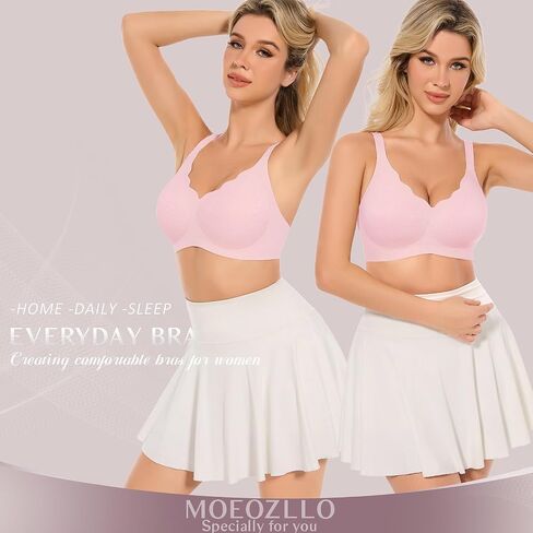 Half Floral Wireless Bras for Women No Underwire Seamless Bralettes with Support Womens Bras Comfort T Shirt Bras in Saudi Arabia