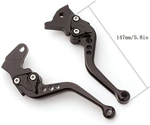 أذرع قابض فرامل قصيرة قابلة للتعديل من الألومنيوم FXCNC CNC متوافقة مع NINJA 650R/ER-6F Z650 Z900 2017-2020، VERSYS 1000 2015-2020، VERSYS (650cc) 2015-2020 in Kuwait