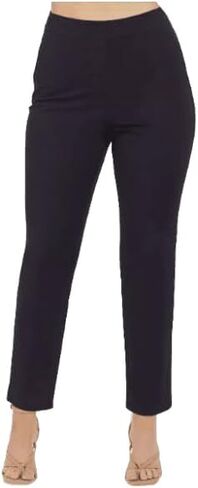 SPANX Womens' Polished Ankle Slim Straight Pants, Classic Navy, Petite Extra Large in Kuwait