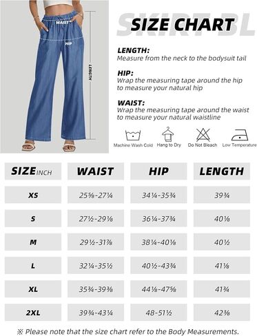 Skirt BL Women's Drawstring Elastic Waist Jeans Pull on Wide Leg Flowy Jeans for Trendy Soft Lightweight Denim Pants in Saudi Arabia