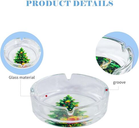 منفضة سجائر زجاجية Aqfkl مع غطاء للسجائر، منافض سجائر منزلية لمدخني الأعشاب، منفضة سجائر بدون دخان في الأماكن المغلقة، منفضة سجائر سيجار، منافض سجائر مقاومة للرياح للفناء الخارجي في الهواء الطلق in Kuwait