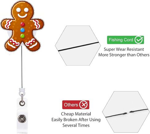 Cute Christmas Ghost with Gingerbread Coffee Badge Reel,Christmas Ghost Retractable ID Badge Holder, Teacher Badge Clip, Cute Holiday Badge Reel, RN CNA MA Nursing Gifts in Saudi Arabia
