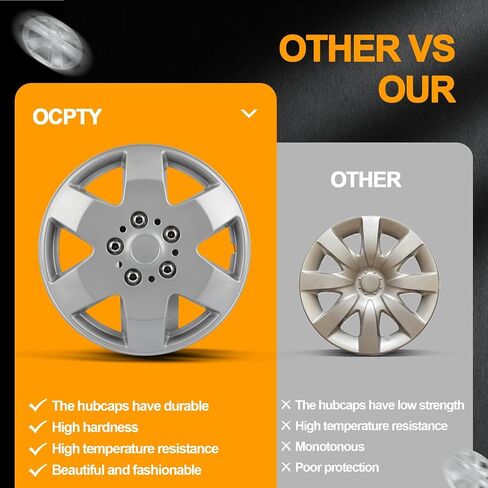 غطاء عجلة السيارة مقاس 15 بوصة من OCPTY، تصميم غطاء عجلة السيارة، سهل التركيب، غطاء عجلة السيارة in Saudi Arabia