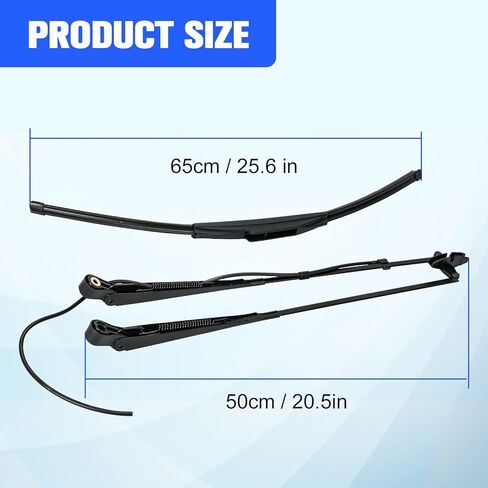 مجموعة شفرات ذراع الممسحة 47405956 47778552 ممسحة - ذراع مزدوج، ذراع ممسحة الزجاج الأمامي وشفرة مناسبة للحقيبة المدمجة والمسار الانزلاقي TR270 SR130 للمسار والجرافة الانزلاقية C227 in Kuwait