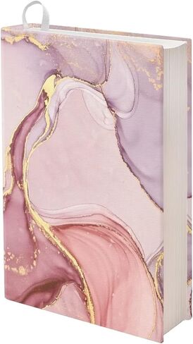 AFPANQZ Pink Marble Design Book Cover Protector Book Sleeve Jumbo Fabric Book Sleeve Suitable for Most Textbook Hardcover Book Paperbook Easy Apply Reusable Book Covers in Saudi Arabia
