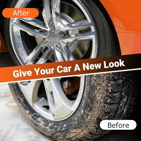 Preciva 5 Pack Wheel Brush Kit for Cleaning Wheel and Tire - Rim Brushes, Detailing Brush, Tire Brush - Bendable Wheel Cleaning Brush for Car Rim and Tire Detailing in Kuwait