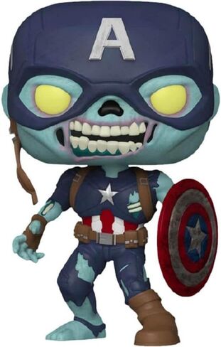 فانكو بوب - مارفل ماذا لو؟ #949 - شاشة Zombie Captain America مقاس 10 بوصات (حصريًا لـ Gamestop) in Saudi Arabia