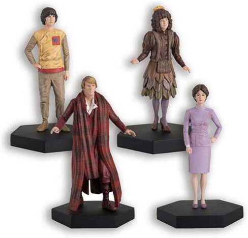 مجموعة Hero Collector Eaglemoss الطبيب الخامس ونيسا وتيجان وأدريك | مجموعة تمثال دكتور هو | نسخة طبق الأصل للنموذج in Kuwait