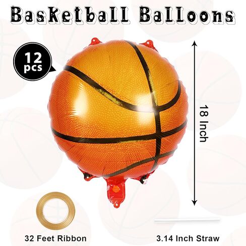 12 Pcs Football Balloons,18 Inch Football Foil Balloons,Football Party Balloons Sports Mylar Balloons Football Birthday Decorations for Football Party Sports Theme Party Supplies (Football) in Kuwait