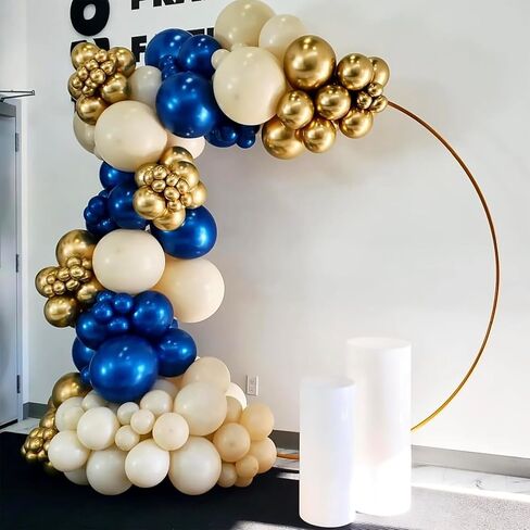 120pcs 5 inch Metallic Gold Balloons, small Chrome Gold Latex Balloons for Graduation Engagement Wedding Birthday Party Decorations in Kuwait