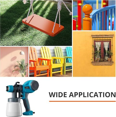 Tilswall Alien 500 Paint Sprayer HVLP Electric Spray Paint Gun Lightweight with 4 Nozzles & 3 Spray Patterns, 100 DIN-s, Ideal Paint Sprayer for Furniture, Fences, Walls, Cabinets, DIY in Saudi Arabia