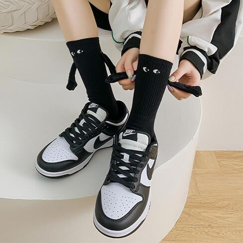 Jayoo Holding Hands Socks, Funny Magnetic Suction 3D Doll Couple Socks, Birthday Christmas Gifts for Valentines in Saudi Arabia
