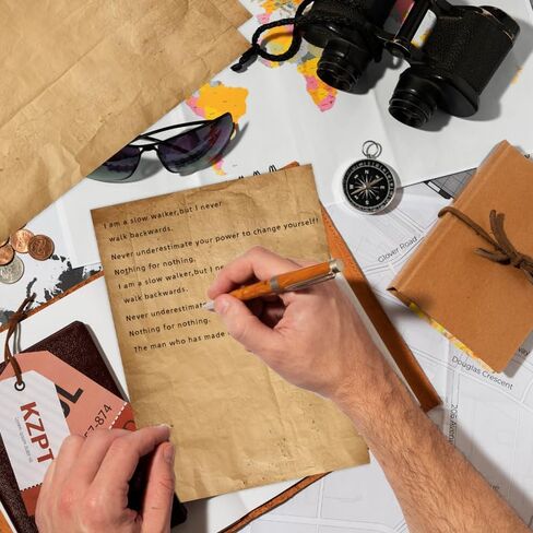 ورق كتابة قرطاسية عتيقة - 72 ورقة مزدوجة الجوانب ذات طابع عتيق، حرفية، طباعة استئناف 8.5 × 11 ورقة - 6 تصميمات ورقية قديمة فريدة من نوعها - ورق طابعة ورق للكتابة in Kuwait