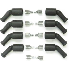 Boot and Terminal Kit for LS/LT Series Coil End Ignition Wires, Fits 7mm to 8mm, Pro competition engineered