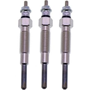 JEENDA 3PCS Glow Plug 32A66-03102 32A66-03101 32A66-03100 for Mitsubishi S4S Engine Forklift Excavators Skid