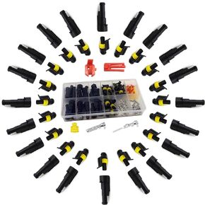 20 Kits 2 Pin Connector Automotive Electrical Connectors Quick Connect Waterproof Connector 2 Way Wire Connector