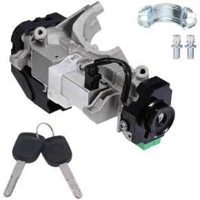 Ignition Switch Lock Cylinder Assembly Compatible with Honda Accord CRV Odyssey FIT 2003-2008 06350-SAA-G30 35100-SDA-A71 with Chip ID48 CHENHO (ID48 Key with Lock Cylinder)