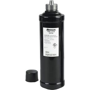 Robinair 34724 A/C Recycling Filter-Drier Spin-On Filter, Black