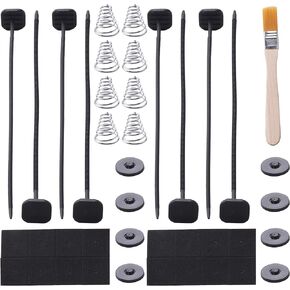 Fan Mounting Kit, Electric Radiator Fan Plastic rods Installation Kit Compatible Mount Hold Radiator Spal Fan, Electric Cooling Fan and Transmission Cooler