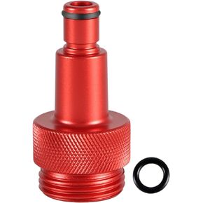 𝘼𝙡𝙪𝙢𝙞𝙣𝙪𝙢 Flush Adapter with 2 O-rings, Flush Adapter for Threaded Water Outlet Fitting Compatible with SeaDoo Replace#: 295500473